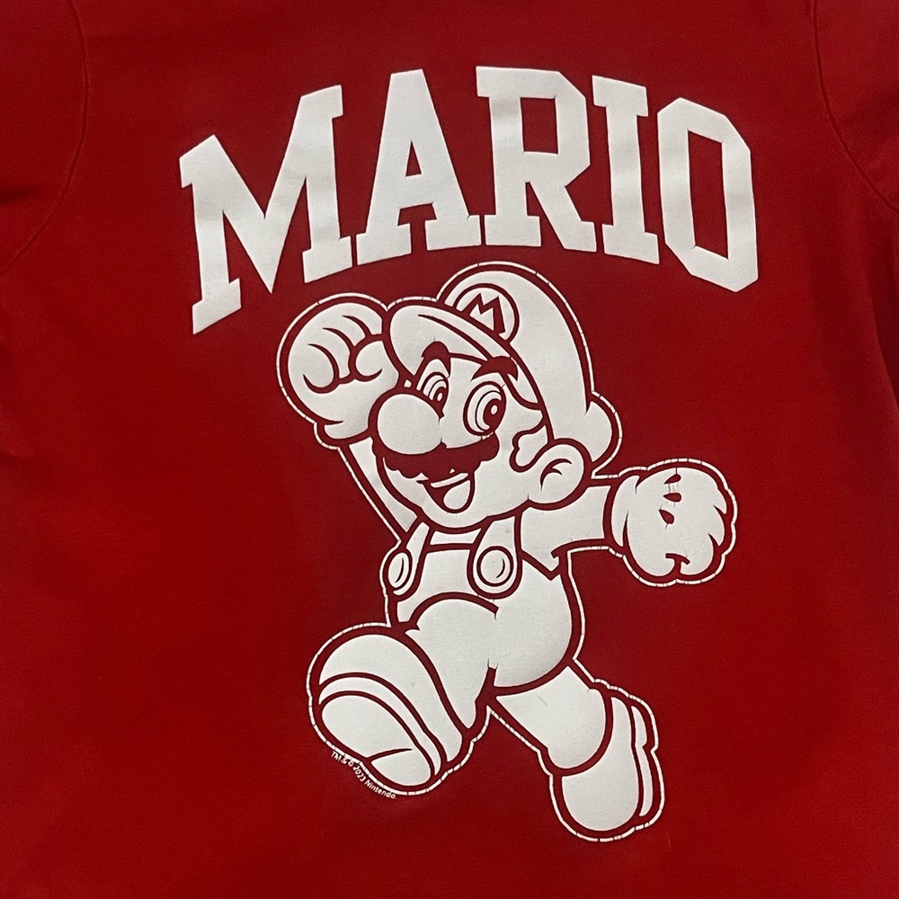 GAP Red Mario Graphic Kids T-Shirt - Picture 2 of 3